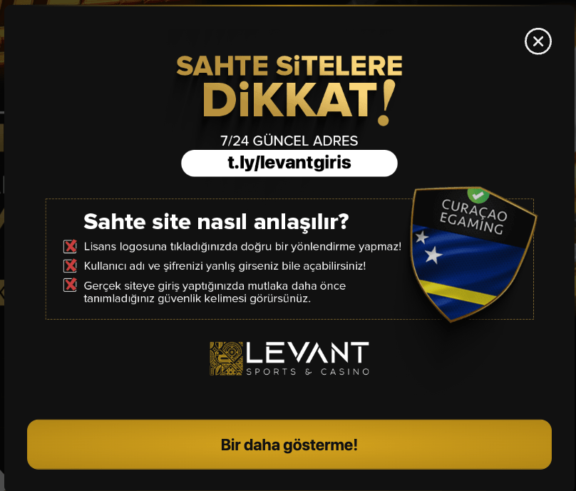 Casinolevant Yeni Adres