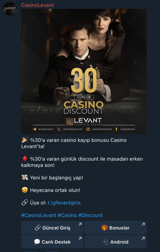 Levantcasino Telegram